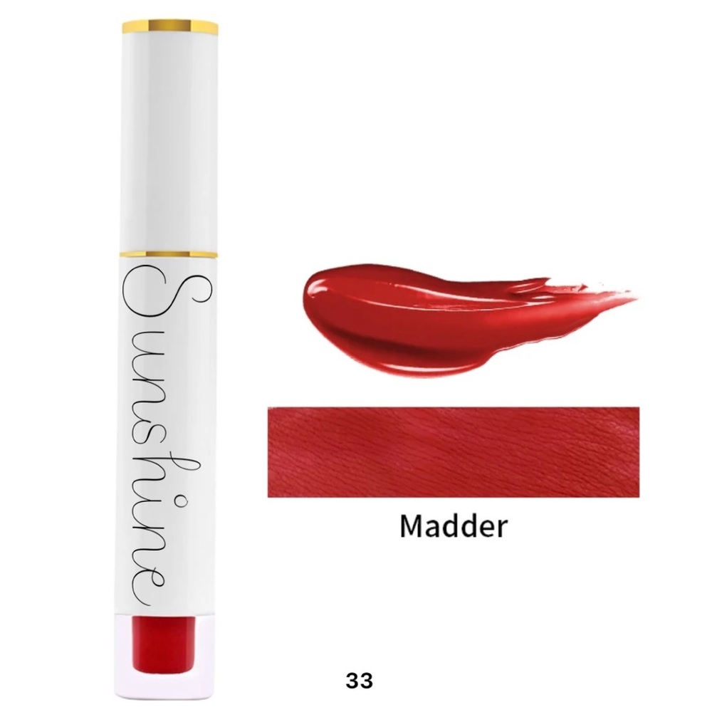 NEW Madder Red Matte Lipstick from Sunshine Cosmetics